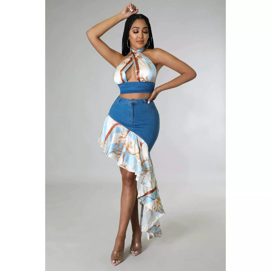 Too Spicy Skirt Set - Tarus Stylish Boutique 