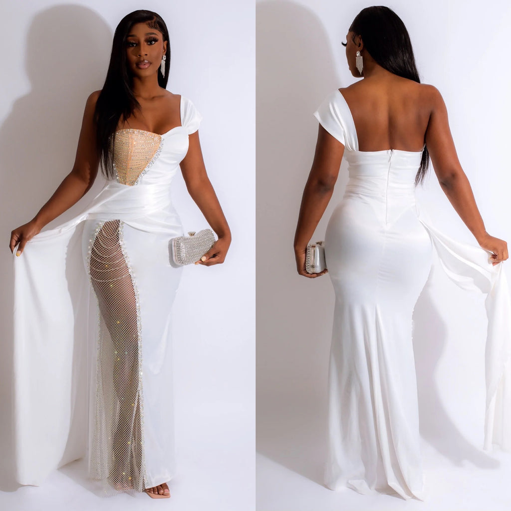Maril Glam Crystal Gown - Tarus Stylish Boutique 
